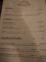 Pizzaria A Palhoca menu
