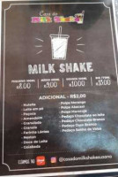Casa Do Milk Shake menu