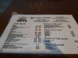 Cafeteria Ouro De Kaffa menu