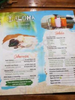 Aloha Black menu