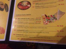 Shiitake Cozinha Oriental menu