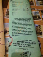 Cafe Vila Nova Da Rainha menu