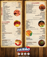 Faisão menu