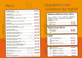 Panificadora Pinzon menu