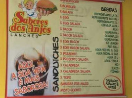 Sabores Dos Anjos Lanches menu