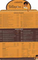 Tatapioca menu
