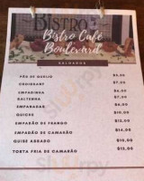 Bistrô Café Boulevard menu