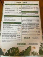 Churrascar menu