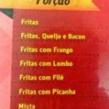 Baiano Lanches Carta