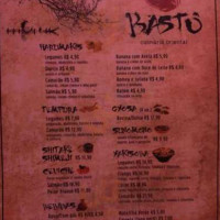 Bastô Sushi Culinaria Oriental. menu