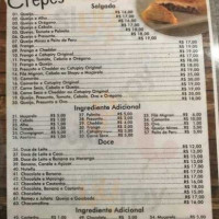 Sabor Carioca Creperia Saquarema menu