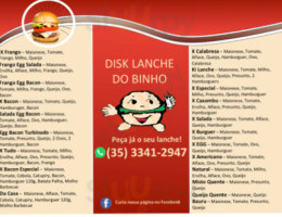 Disk Lanche Do Robson menu