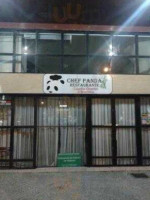 Chef Panda outside