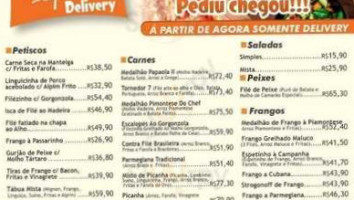 Papaola Bistro menu