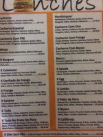 Lanchonete E Sorveteria California menu