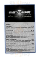 Street Burguer And Hot Dog menu