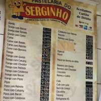 Pastelaria Do Serginho menu