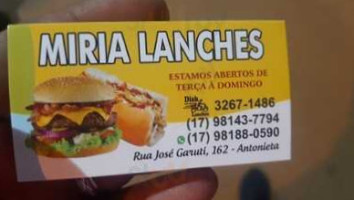 Mirian Lanches food