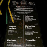 Yámã Burger Vibration menu