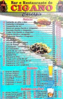 Barraca Do Cigano menu