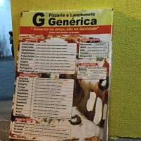 Pizzaria E Lanchonete Generica menu
