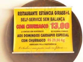 Estancia Girassol food