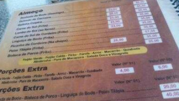 Sabor Do Sertao menu
