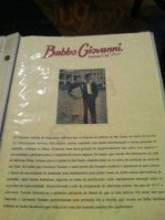 Pizzaria Babbo Giovanni Broklyn menu