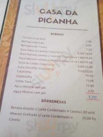 Casa Da Picanha menu