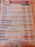Casa Do Pastel menu