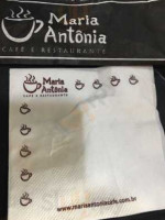 Maria Antonia Café E menu