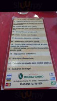 Piccola Torino menu