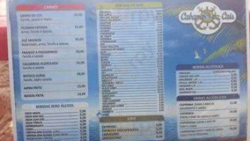 Cabana Do Cais menu