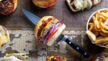 Steak Inside Burger And Meat food
