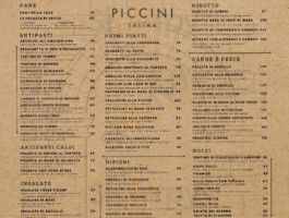 Piccina Cucina menu