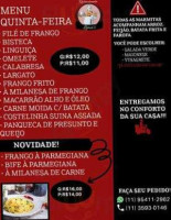 Lanchonete E Restaurante Limas Bar menu