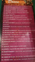 Corujaz Pizzaria menu