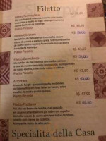 Antonieta menu