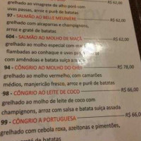 Confraria menu