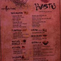 Bastô Sushi Culinaria Oriental. menu