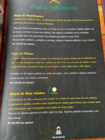 Casa Do Rio menu