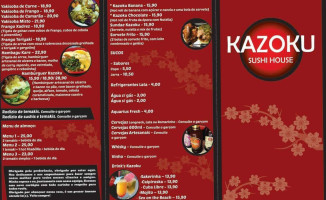 Kazoku Sushi House menu