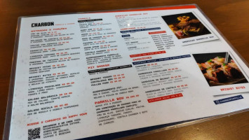 Charbon Parrilla Cuisine menu