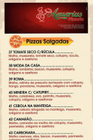 Pizzaria Aquarius Unidade 1 menu