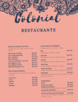 Confraria Colonial menu
