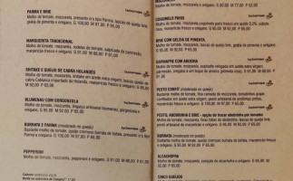 Allegro Pizzas menu