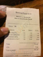 Bonina Pizza menu