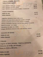 Barbarico Pastacaffè menu