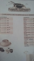 Sabor Caseiro menu