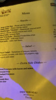 Exil Restaurant Bar menu